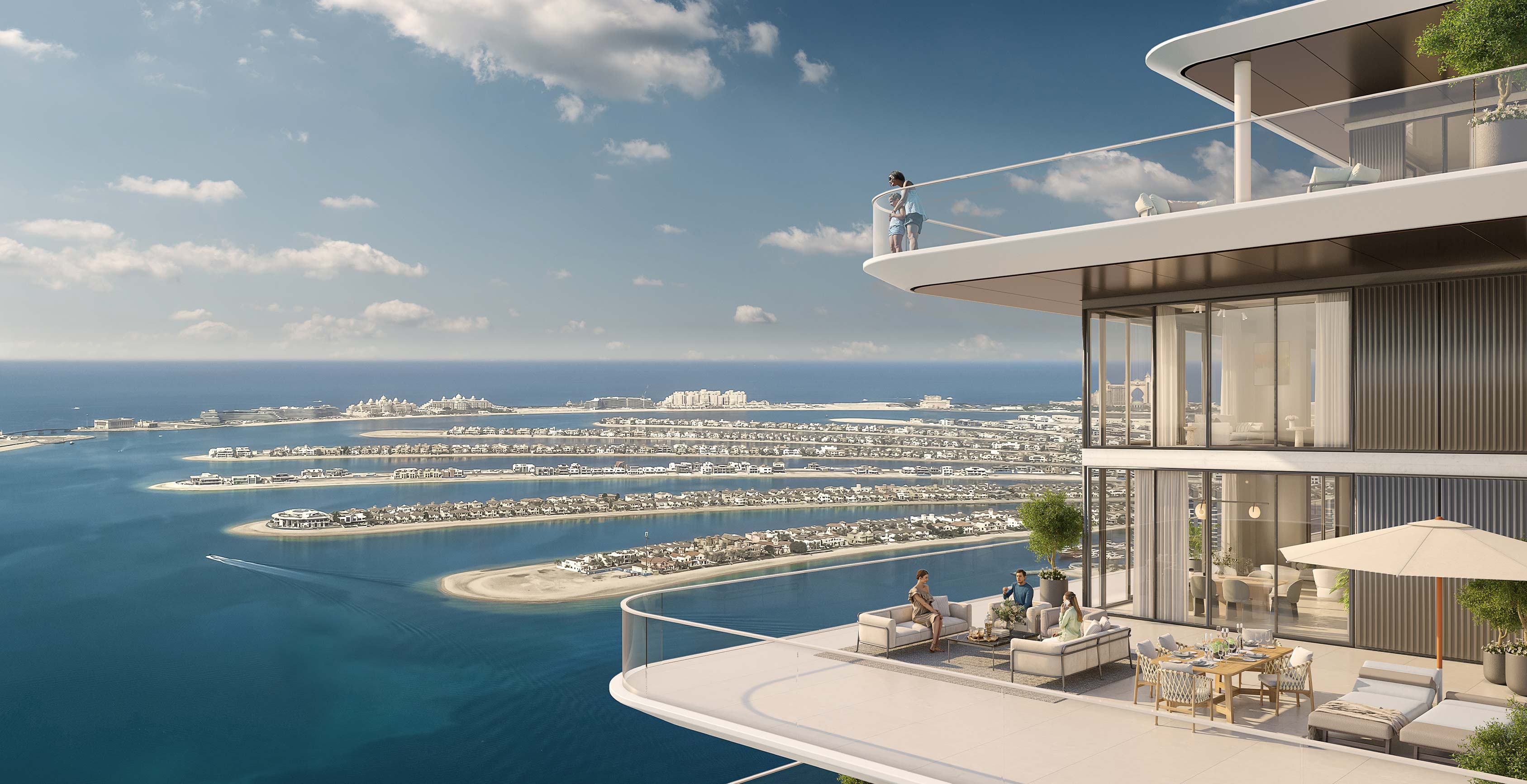 Address Residences The Bay terrace architectural rendering